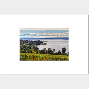 Autumn at Lake Constance near Birnau, Germany Posters and Art